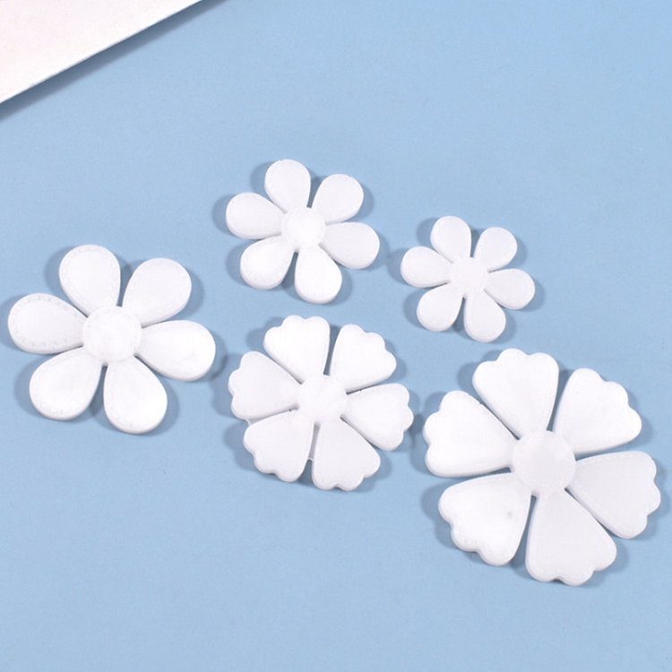 1 piece of DIY crystal epoxy mold handmade five petals pendant jewelry epoxy resin mold